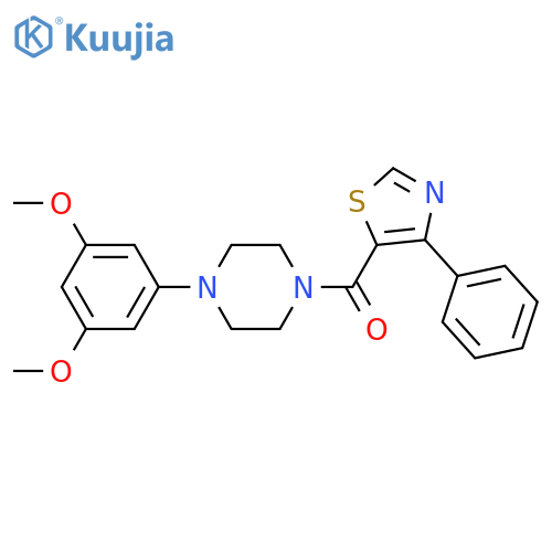PIPERAZINE, 1-(3,5-DIMETHOXYPHENYL)-4-[(4-PHENYL-5-THIAZOLYL)CARBONYL]- structure