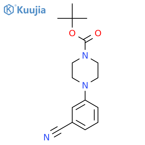 tert-Butyl 4-(3-cyanophenyl)piperazine-1-carboxylate structure