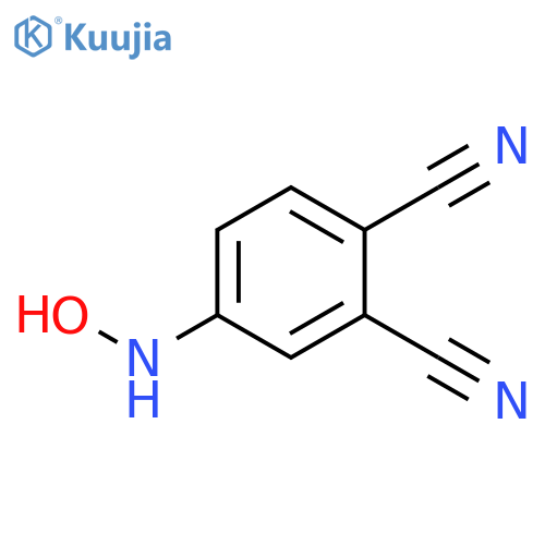1,2-Benzenedicarbonitrile, 4-(hydroxyamino)- structure