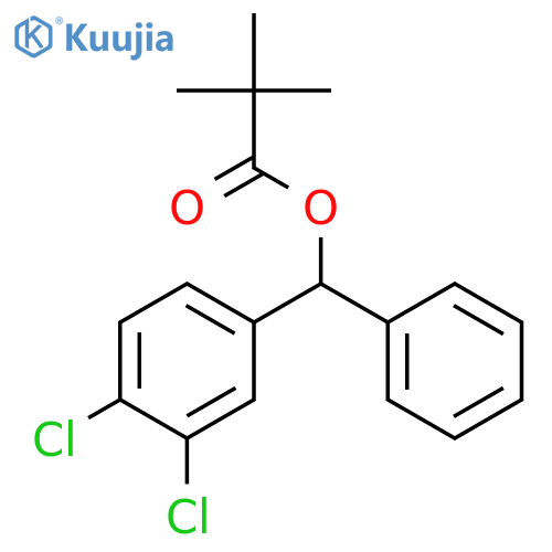 Propanoic acid, 2,2-dimethyl-, (3,4-dichlorophenyl)phenylmethyl ester structure