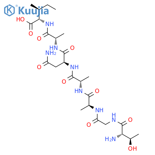 L-Isoleucine, L-threonylglycyl-L-alanyl-L-alanyl-L-asparaginyl-L-alanyl- structure