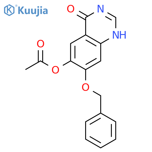 4(1H)-QUINAZOLINONE, 6-(ACETYLOXY)-7-(PHENYLMETHOXY)- structure