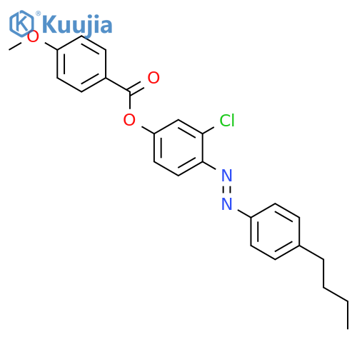 Benzoic acid, 4-methoxy-, 4-[(4-butylphenyl)azo]-3-chlorophenyl ester structure