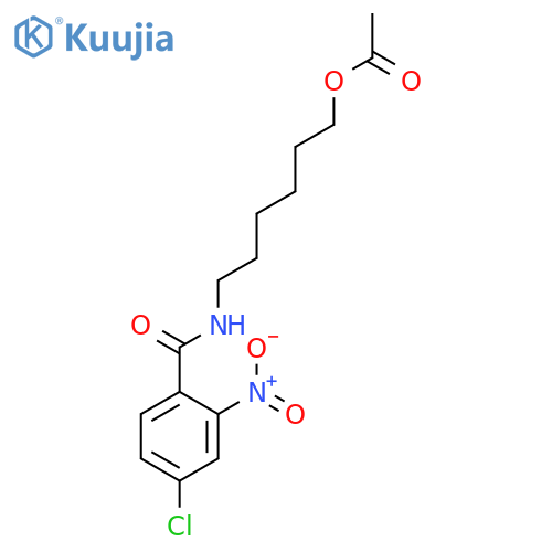 Benzamide, N-[6-(acetyloxy)hexyl]-4-chloro-2-nitro- structure