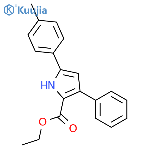 1H-PYRROLE-2-CARBOXYLIC ACID, 5-(4-METHYLPHENYL)-3-PHENYL-, ETHYL ESTER structure