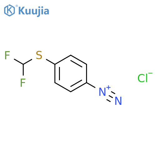 Benzenediazonium, 4-[(difluoromethyl)thio]-, chloride structure
