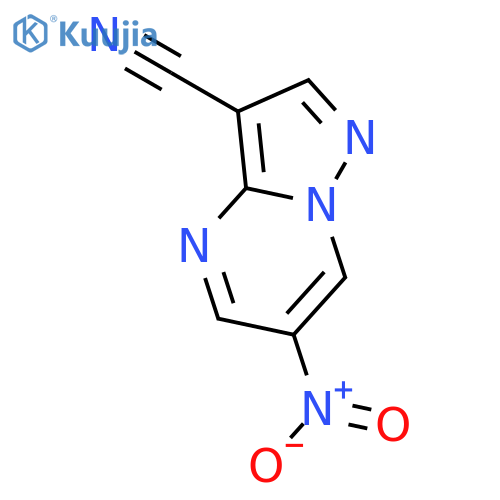 6-Nitropyrazolo[1,5-a]pyrimidine-3-carbonitrile structure