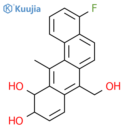(10S,11S)-4-fluoro-7-(hydroxymethyl)-12-methyl-10,11-dihydrotetraphene-10,11-diol structure