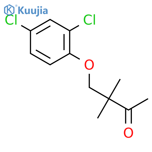 2-Butanone, 4-(2,4-dichlorophenoxy)-3,3-dimethyl- structure