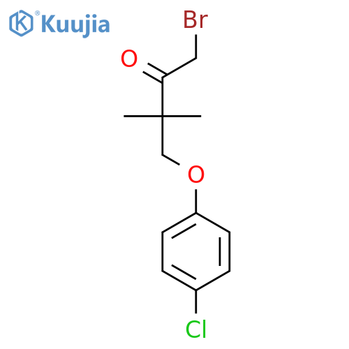 1-Bromo-4-(4-chlorophenoxy)-3,3-dimethylbutan-2-one structure