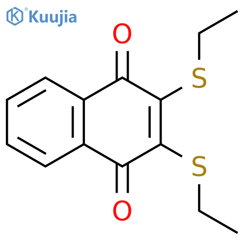 1,4-Naphthalenedione, 2,3-bis(ethylthio)- structure