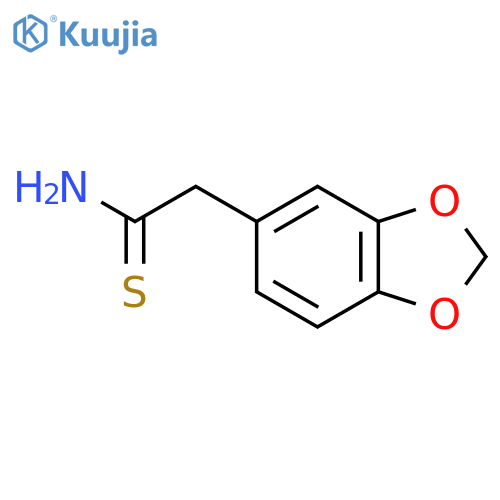 2-(1,3-Dioxaindan-5-yl)ethanethioamide structure