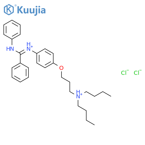 3-[4-(anilino-phenyl-methylidene)azaniumylphenoxy]propyl-dibutyl-azani um dichloride structure
