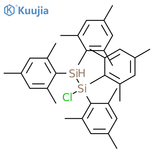 DISILANE, 1-CHLORO-1,1,2,2-TETRAKIS(2,4,6-TRIMETHYLPHENYL)- structure