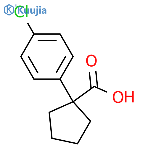 1-(4-Chlorophenyl)cyclopentanecarboxylic acid structure