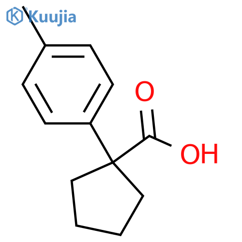1-(4-methylphenyl)cyclopentane-1-carboxylic acid structure