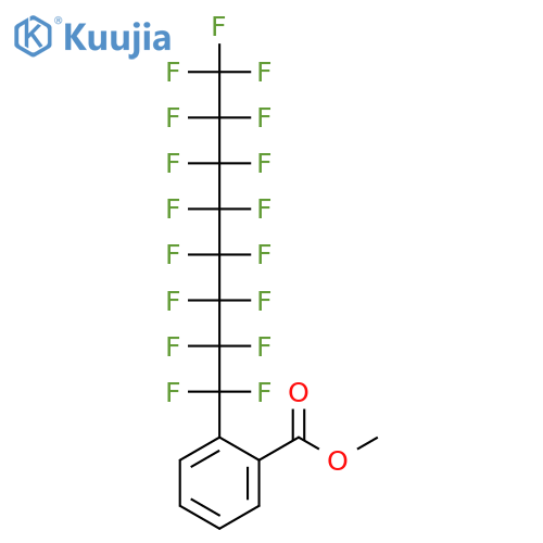 BENZOIC ACID, 2-(HEPTADECAFLUOROOCTYL)-, METHYL ESTER structure