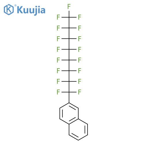 NAPHTHALENE, 2-(HEPTADECAFLUOROOCTYL)- structure