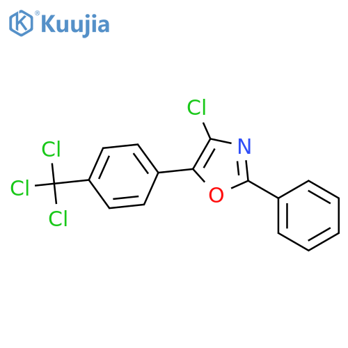 Oxazole, 4-chloro-2-phenyl-5-[4-(trichloromethyl)phenyl]- structure