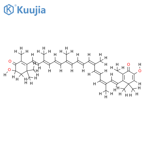 2,3-Didehydro-3,3'-dihydroxy-beta,beta-carotene-4,4'-doone-(S)-form structure