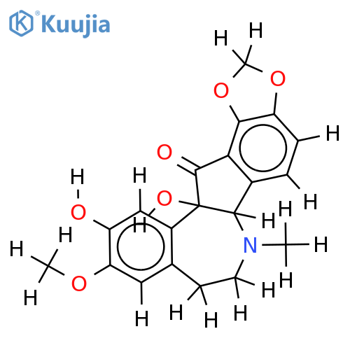 (5bR)-11,12b-Dihydroxy-10-methoxy-6-methyl-(5br,12bc)-6,7,8,12b-tetrahydro-5aH-benzo[d][1,3]dioxolo[4',5':4,5]indeno[1,2-b]azepin-13-on structure