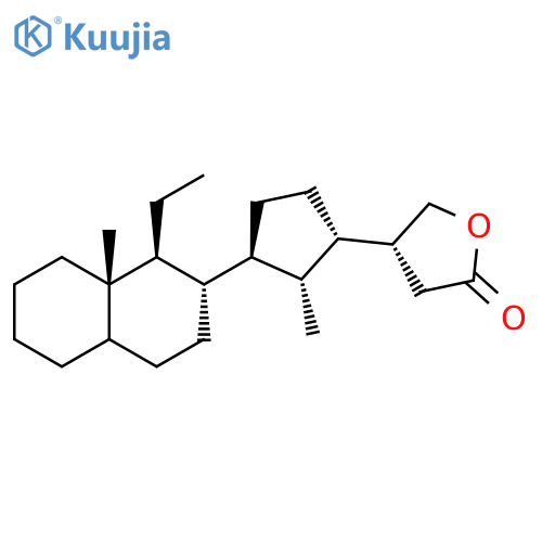 2(3H)-Furanone, 4-[(1S,2R,3S)-3-[(1S,2S,8aS)-1-ethyldecahydro-8a-methyl-2-naphthalenyl]-2-methylcyclopentyl]dihydro-, (4R)- structure