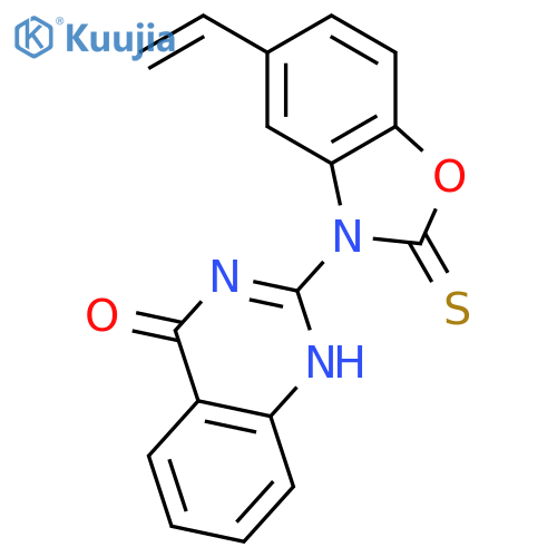 4(1H)-Quinazolinone, 2-(5-ethenyl-2-thioxo-3(2H)-benzoxazolyl)- structure