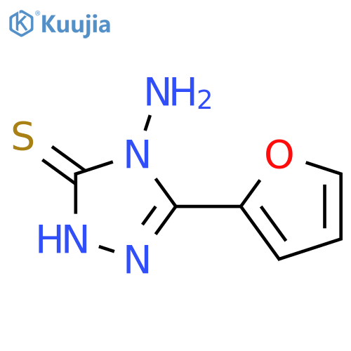 4-amino-5-(furan-2-yl)-4H-1,2,4-triazole-3-thiol structure