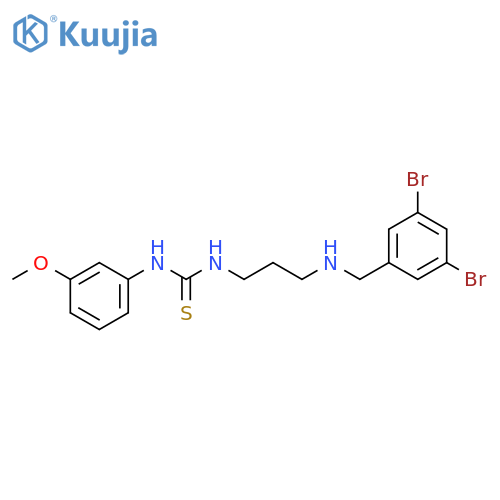 Thiourea,N-[3-[[(3,5-dibromophenyl)methyl]amino]propyl]-N'-(3-methoxyphenyl)- structure