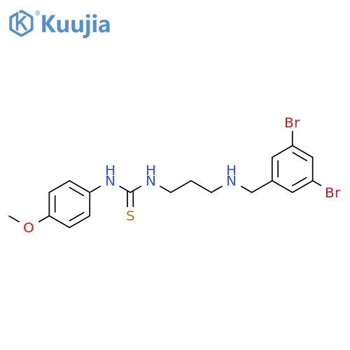 Thiourea,N-[3-[[(3,5-dibromophenyl)methyl]amino]propyl]-N'-(4-methoxyphenyl)- structure