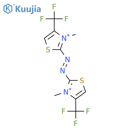 Thiazolium, 2,2'-azobis[3-methyl-4-(trifluoromethyl)- structure