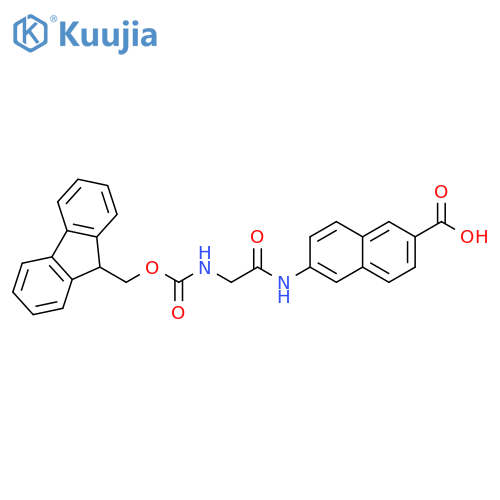 2-Naphthalenecarboxylic acid,6-[[[[(9H-fluoren-9-ylmethoxy)carbonyl]amino]acetyl]amino]- structure