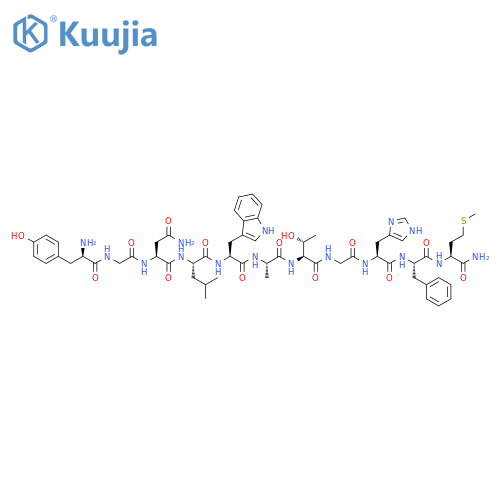 L-Methioninamide,D-tyrosylglycyl-L-asparaginyl-L-leucyl-L-tryptophyl-L-alanyl-L-threonylglycyl-L-histidyl-L-phenylalanyl- structure