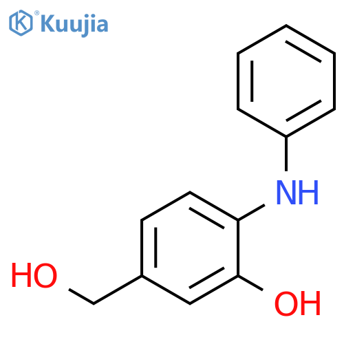 BENZENEMETHANOL, 3-HYDROXY-4-(PHENYLAMINO)- structure
