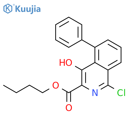 3-ISOQUINOLINECARBOXYLIC ACID, 1-CHLORO-4-HYDROXY-5-PHENYL-, BUTYL ESTER structure
