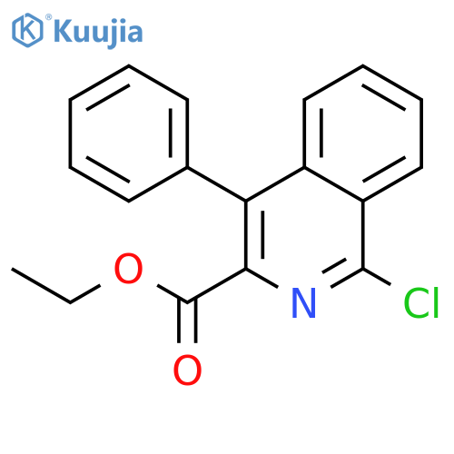 3-ISOQUINOLINECARBOXYLIC ACID, 1-CHLORO-4-PHENYL-, ETHYL ESTER structure