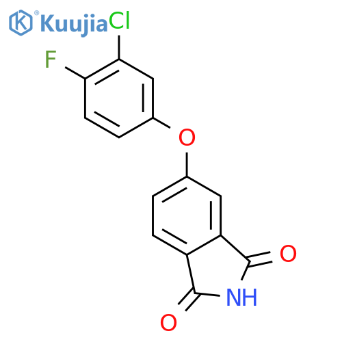 1H-Isoindole-1,3(2H)-dione, 5-(3-chloro-4-fluorophenoxy)- structure
