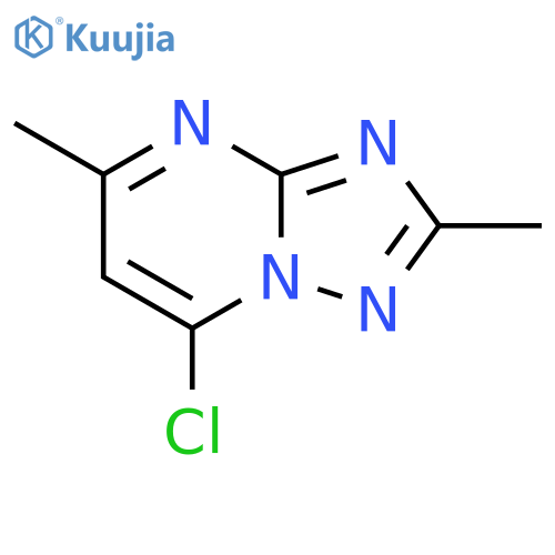7-chloro-2,5-dimethyl1,2,4triazolo1,5-apyrimidine structure