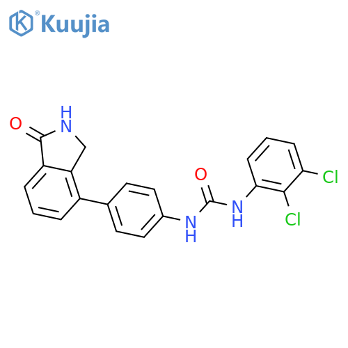 Urea,N-(2,3-dichlorophenyl)-N'-[4-(2,3-dihydro-1-oxo-1H-isoindol-4-yl)phenyl]- structure