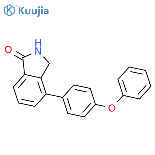 1H-Isoindol-1-one, 2,3-dihydro-4-(4-phenoxyphenyl)- structure