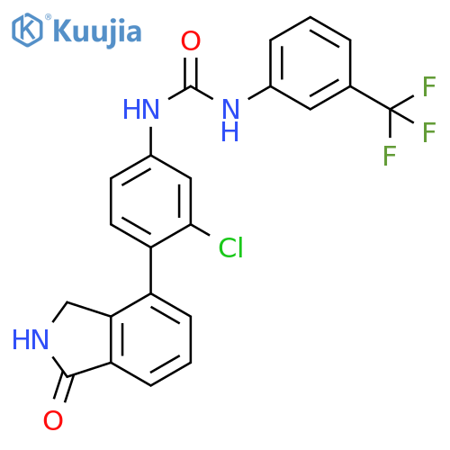 Urea,N-[3-chloro-4-(2,3-dihydro-1-oxo-1H-isoindol-4-yl)phenyl]-N'-[3-(trifluoromethyl)phenyl]- structure