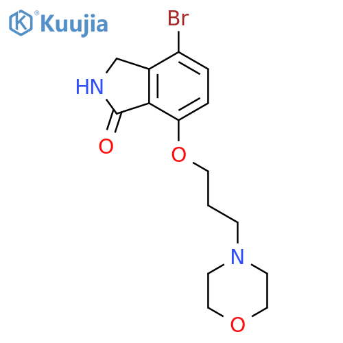 1H-Isoindol-1-one, 4-bromo-2,3-dihydro-7-[3-(4-morpholinyl)propoxy]- structure
