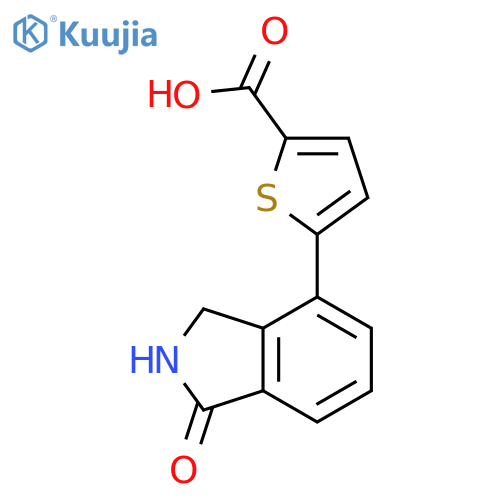 2-Thiophenecarboxylic acid, 5-(2,3-dihydro-1-oxo-1H-isoindol-4-yl)- structure