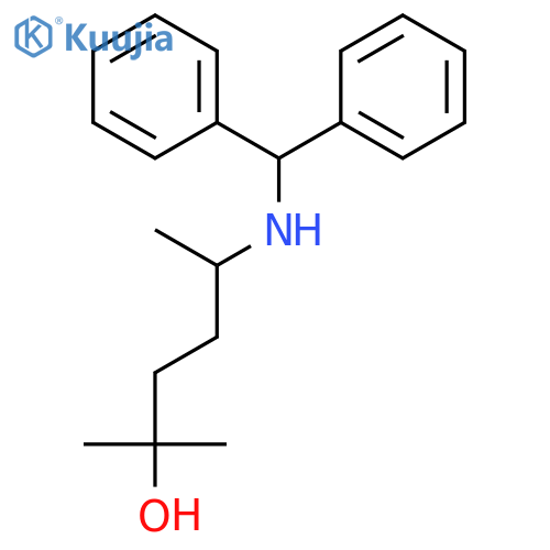 2-HEXANOL, 5-[(DIPHENYLMETHYL)AMINO]-2-METHYL- structure