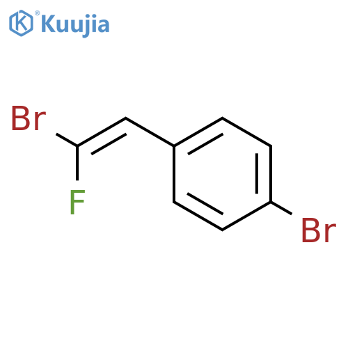 Benzene, 1-bromo-4-(2-bromo-2-fluoroethenyl)- structure