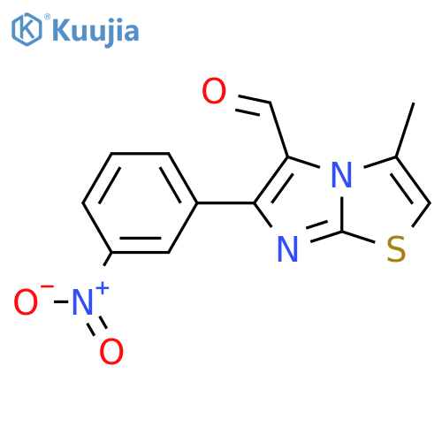 3-METHYL-6-(3-NITROPHENYL)IMIDAZO[2,1-B]THIAZOLE-5-CARBOXALDEHYDE structure
