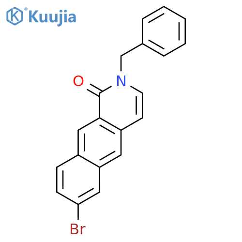 Benz[g]isoquinolin-1(2H)-one, 7-bromo-2-(phenylmethyl)- structure