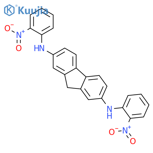 9H-FLUORENE-2,7-DIAMINE, N,N'-BIS(2-NITROPHENYL)- structure