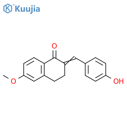 1(2H)-Naphthalenone,3,4-dihydro-2-[(4-hydroxyphenyl)methylene]-6-methoxy- structure