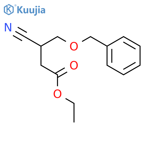 Butanoic acid, 3-cyano-4-(phenylmethoxy)-, ethyl ester structure